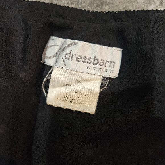 Vintage 90s Vintage Polka Dot Ruffle Midi Skirt Minimalist Grunge Coquette 2X - Picture 3 of 6